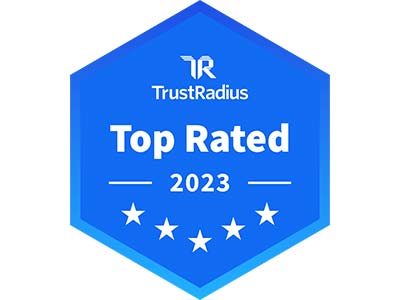 TrustRadius 2023 Top Rated Award Logo